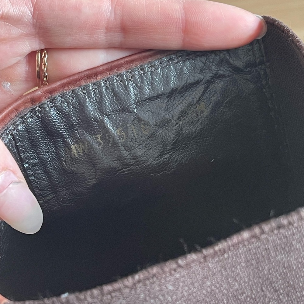 Stuart Weitzman Leather and Leopard Heal Knee High Boots Brown - Picture 8 of 9